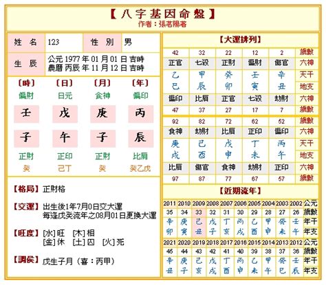 八字命盤紙|八字命盤排盤